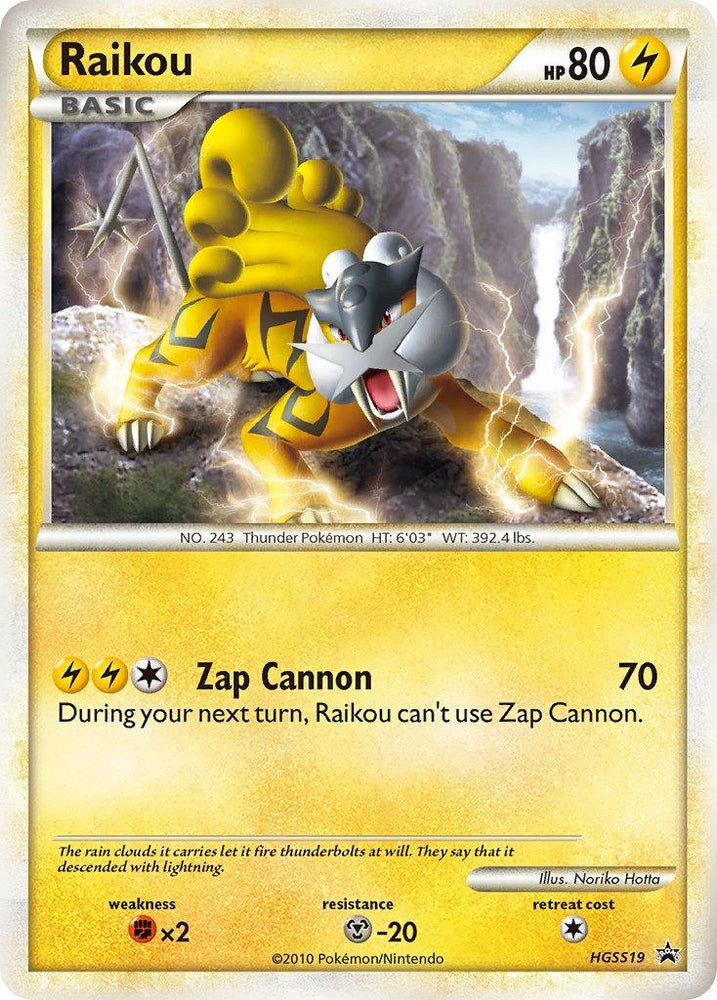 Raikou (HGSS19) [HeartGold & SoulSilver: Black Star Promos] (Online Only)