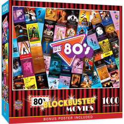 80's Blockbusters 1000 Piece Jigsaw Puzzle (ONLINE ORDER ONLY)