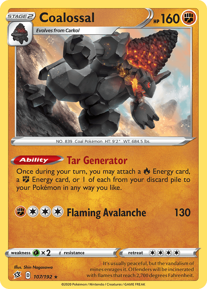Coalossal (107/192) [Sword & Shield: Rebel Clash] (Online Only)