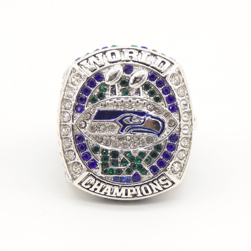 New 2025 Seahawks Championship Ring – Super Bowl 60 Fan Replica Ring