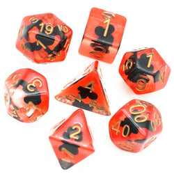 "Clubs" Shape of My Heart 7-Dice Set (Online Only)