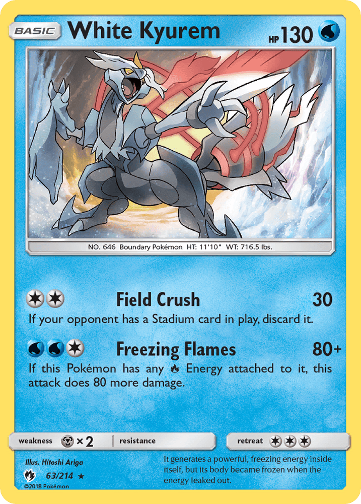 White Kyurem (63/214) [Sun & Moon: Lost Thunder] (Online Only)