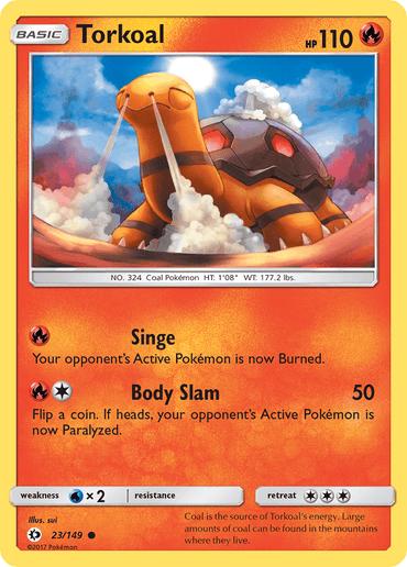 Torkoal (23/149) [Sun & Moon: Base Set] (Online Only)