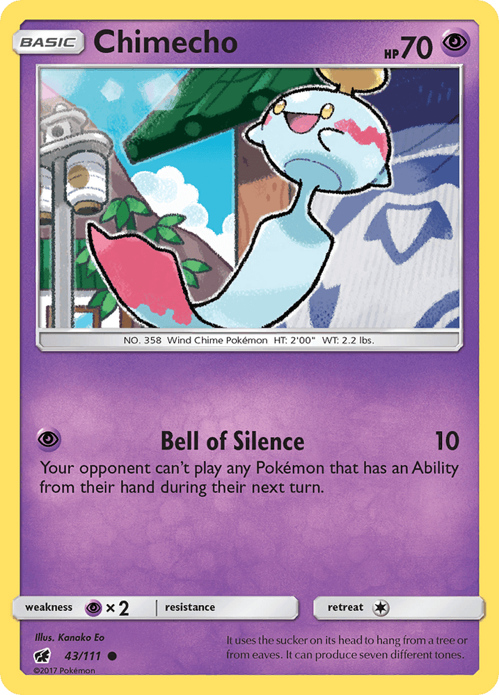 Chimecho (43/111) [Sun & Moon: Crimson Invasion] (Online Only)