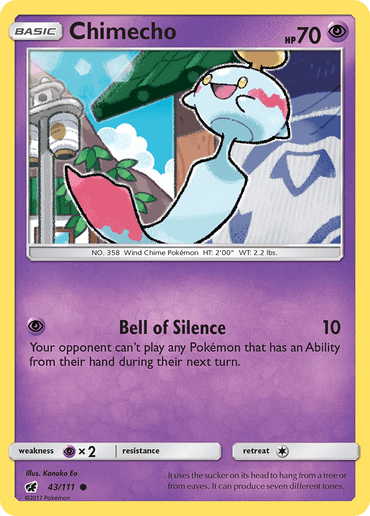 Chimecho (43/111) [Sun & Moon: Crimson Invasion] (Online Only)
