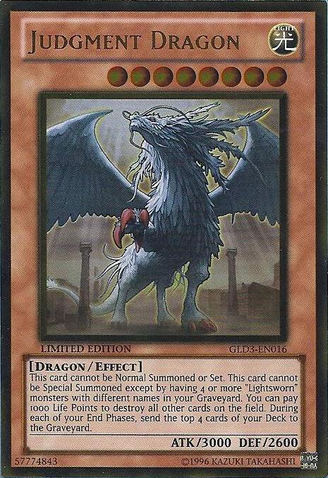 Judgment Dragon [GLD3-EN016] Gold Rare (ONLINE ORDER ONLY)