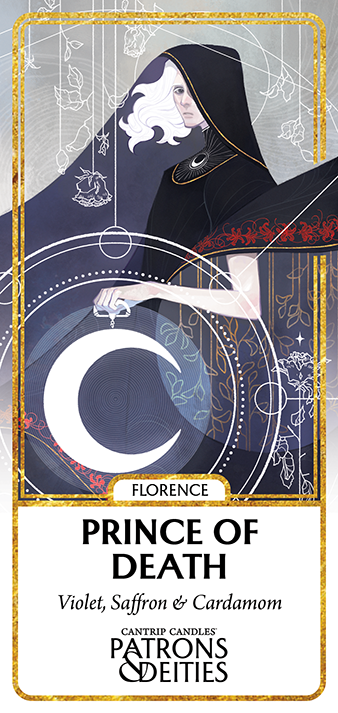 Cantrip Candles - Florence, Prince of Death 16 oz. (ONLINE ORDER ONLY)