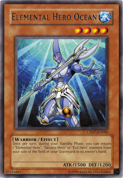 Elemental Hero Ocean [CP07-EN006] Rare (ONLINE ORDER ONLY)