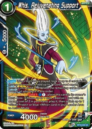 Whis, Rejuvenating Support (BT16-040) [Realm of the Gods] (ONLINE ORDER ONLY)