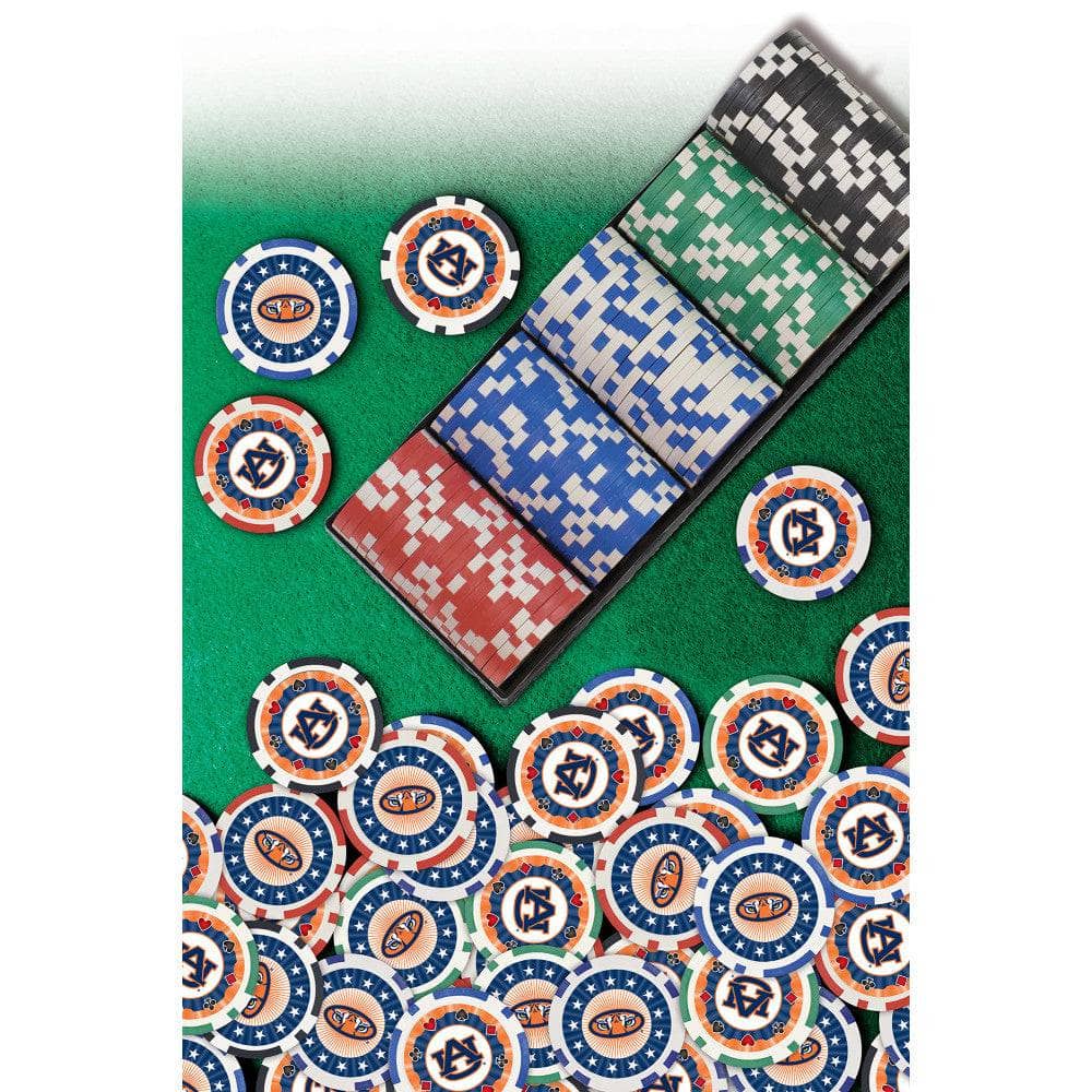 Auburn Tigers 100 Piece Poker Chips (ONLINE ORDER ONLY)