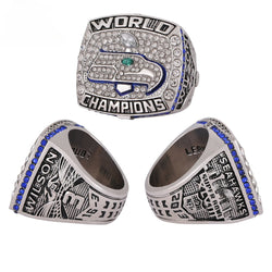 Seattle Seahawks Championship Ring Set – 4PCS Collector Celebration Gift for True Seahawks Fans
