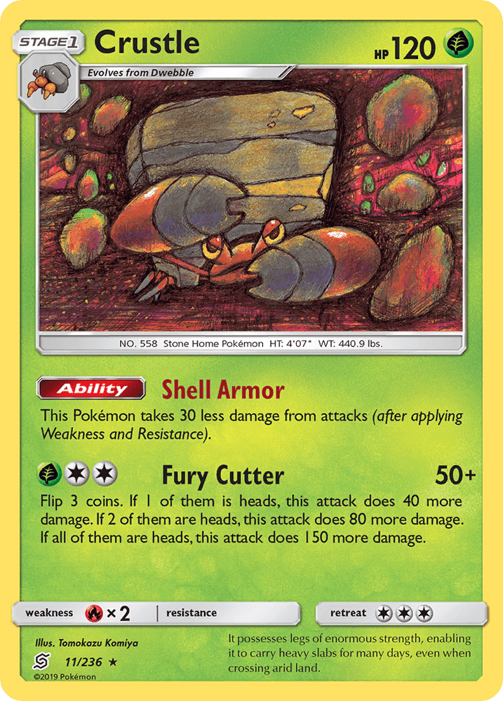 Crustle (11/236) [Sun & Moon: Unified Minds] (Online Only)