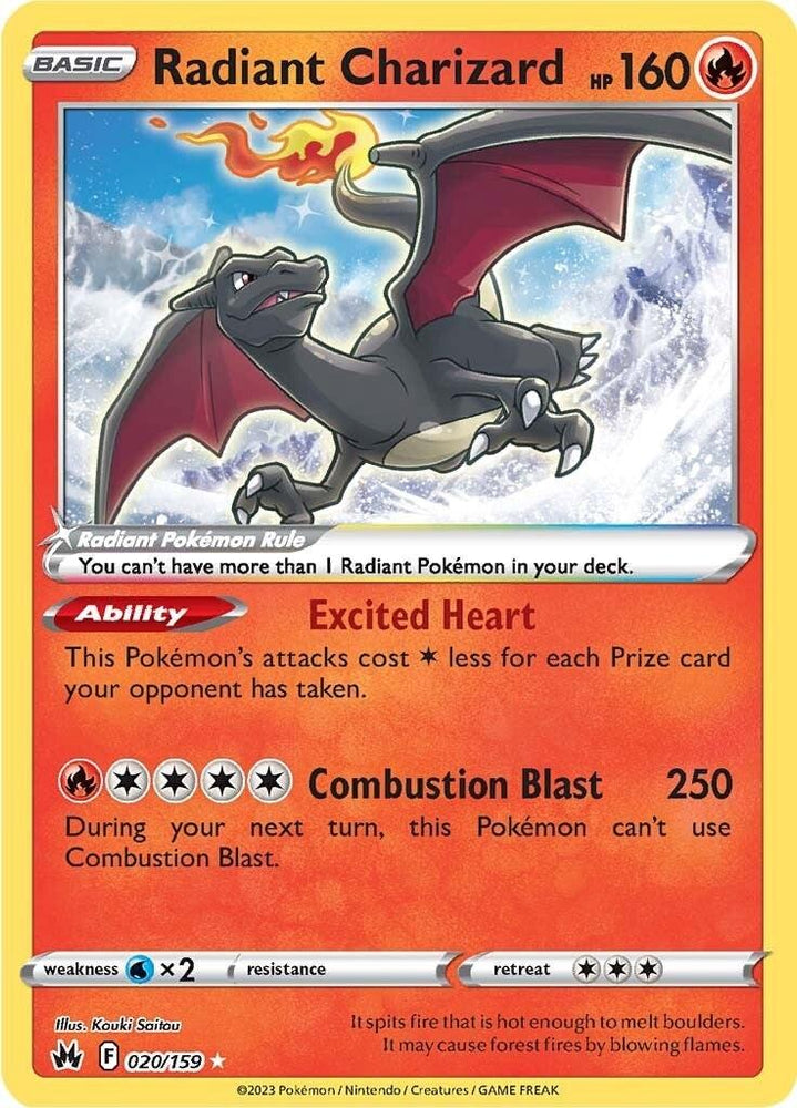 Radiant Charizard (020/159) [Sword & Shield: Crown Zenith] (Online Only)
