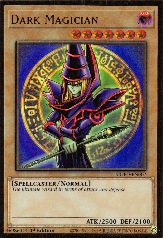 Dark Magician (Alternate Art) [MGED-EN002] Gold Rare (ONLINE ORDER ONLY)