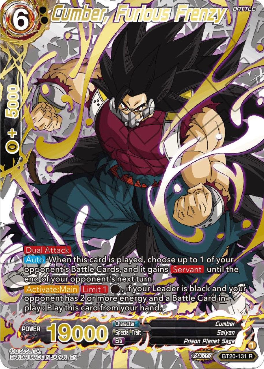 Cumber, Furious Frenzy (Gold-Stamped) (BT20-131) [Power Absorbed] (ONLINE ORDER ONLY)