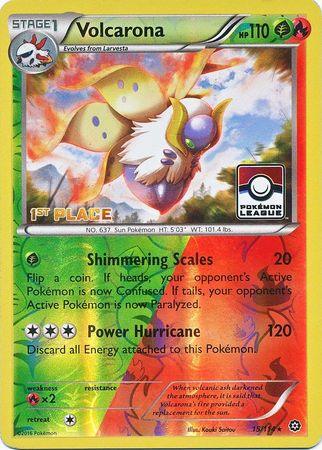 Volcarona (15/114) (League Promo 1st Place) [XY: Steam Siege] (Online Only)
