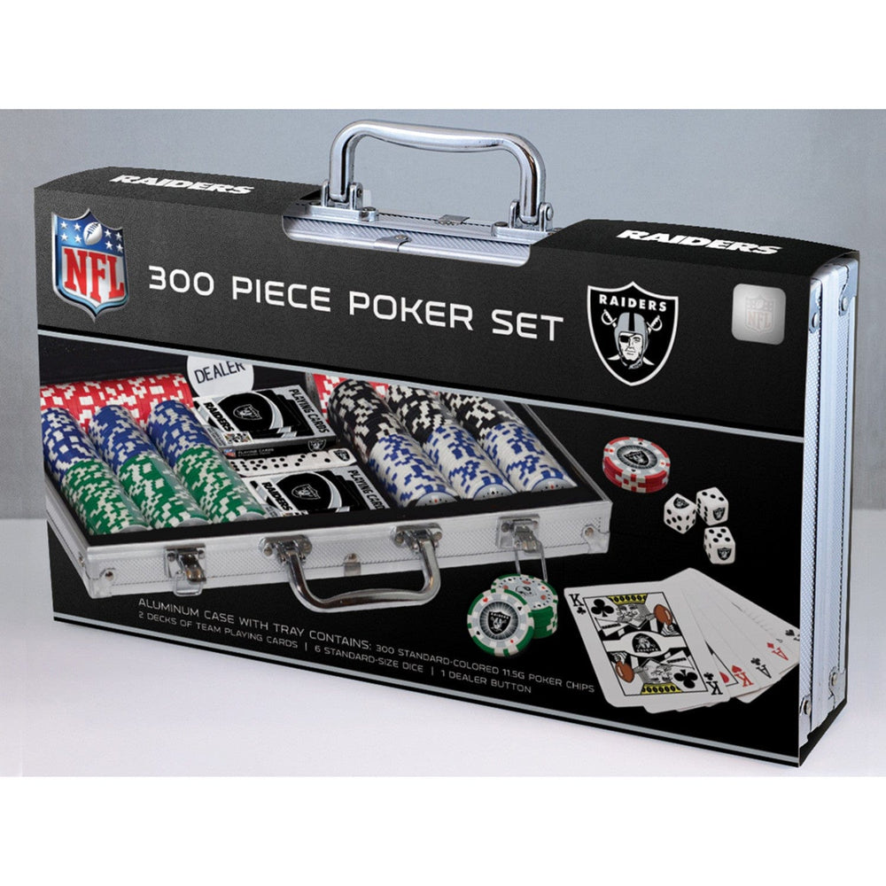 Las Vegas Raiders 300 Piece Poker Set (ONLINE ORDER ONLY)