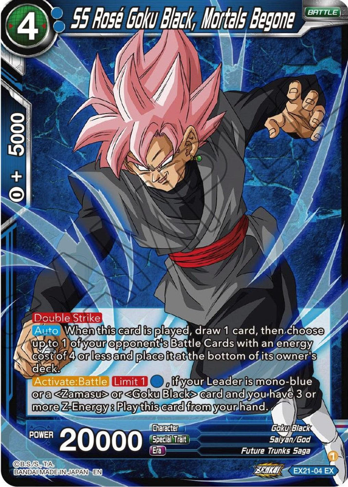 SS Rose Goku Black, Mortals Begone (EX21-04) [5th Anniversary Set] (ONLINE ORDER ONLY)