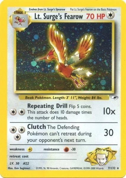 Lt. Surge's Fearow (7/132) [Gym Heroes Unlimited] (Online Only)