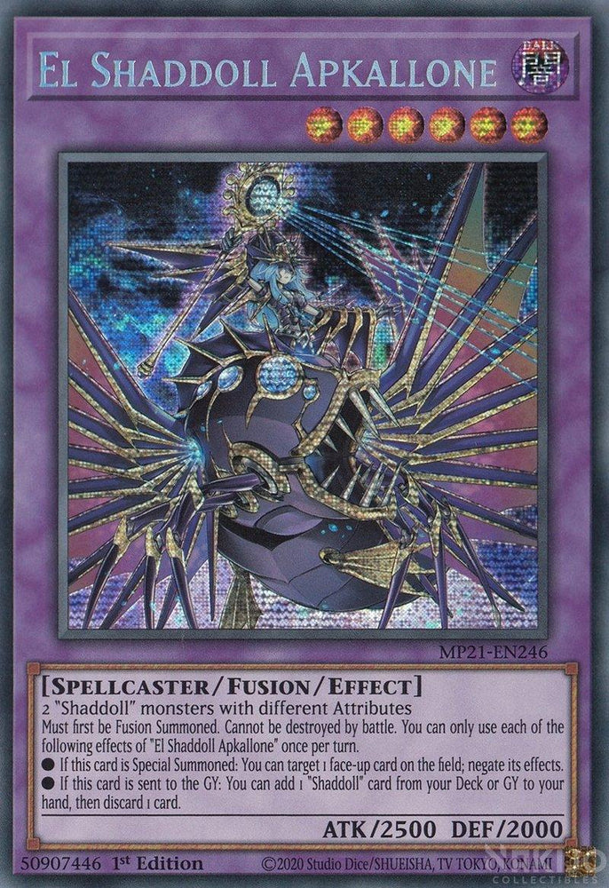 El Shaddoll Apkallone [MP21-EN246] Prismatic Secret Rare (ONLINE ORDER ONLY)