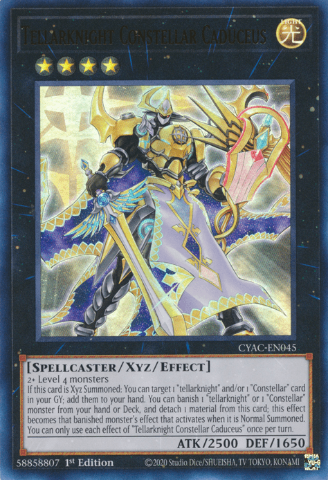 Tellarknight Constellar Caduceus [CYAC-EN045] Ultra Rare (ONLINE ORDER ONLY)