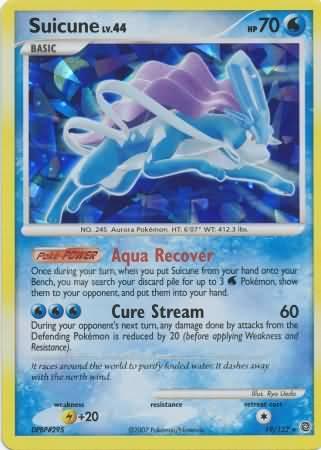 Suicune (19/132) (Cracked Ice Holo) [Diamond & Pearl: Secret Wonders] (Online Only)