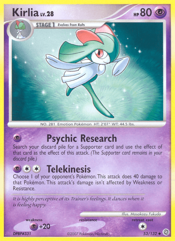 Kirlia (53/132) [Diamond & Pearl: Secret Wonders] (Online Only)