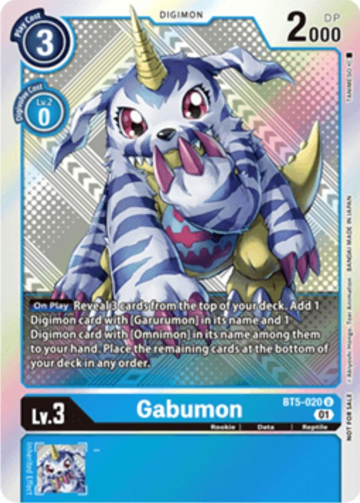 Gabumon [BT5-020] (X Record Pre-Release Tournament Winner Card) [X Record Pre-Release Promos] (ONLINE ORDER ONLY)