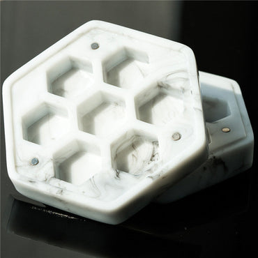 Resin Hexagon Box for Dnd Dice Case (White & Black） (Online Only)