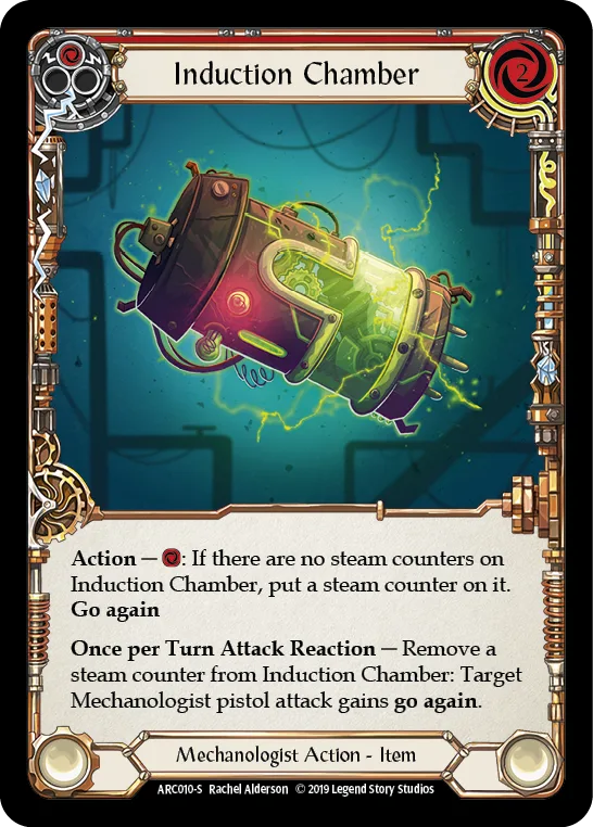 Induction Chamber [ARC010-S] (Arcane Rising)  1st Edition Rainbow Foil - Anime Imports LLC