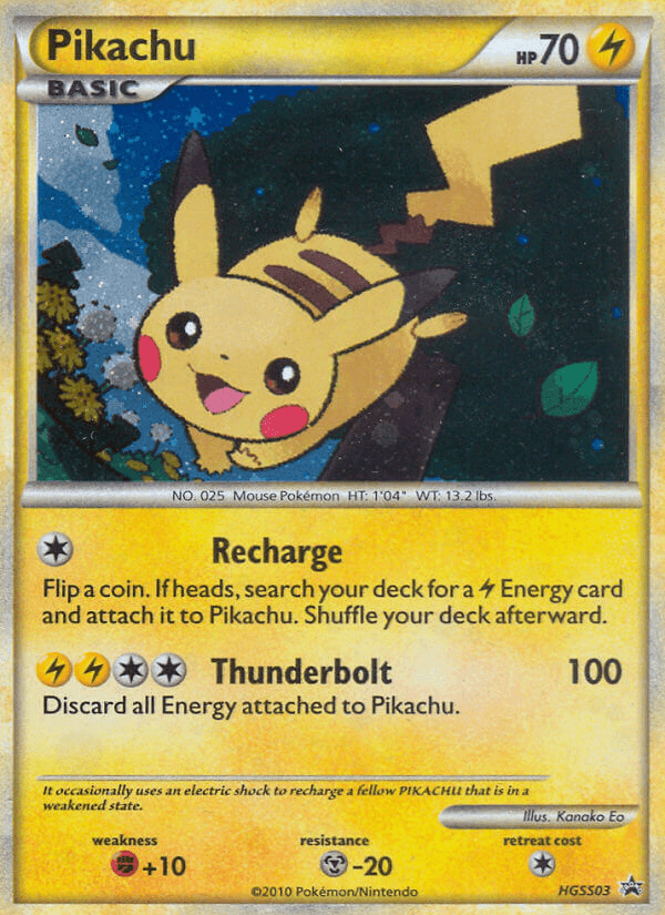 Pikachu (HGSS03) [HeartGold & SoulSilver: Black Star Promos] (Online Only)