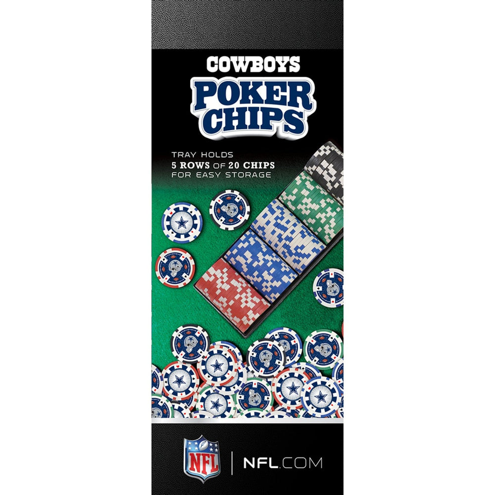 Dallas Cowboys 100 Piece Poker Chips (ONLINE ORDER ONLY)