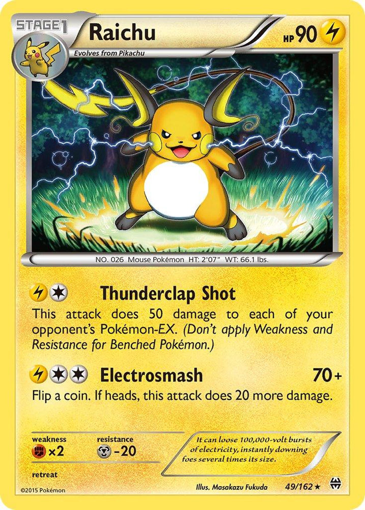 Raichu (49/162) (Theme Deck Exclusive) [XY: BREAKthrough] (Online Only)