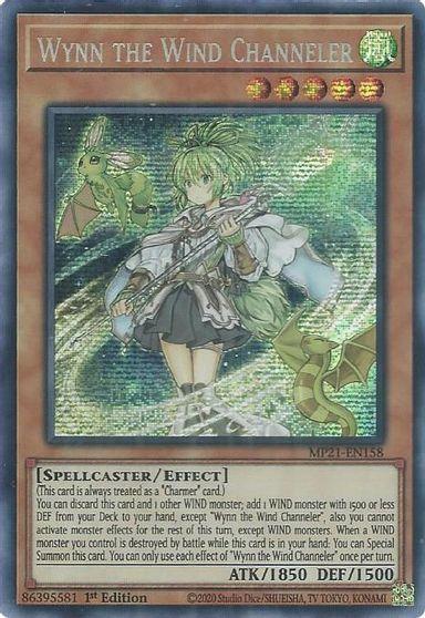 Wynn the Wind Channeler [MP21-EN158] Prismatic Secret Rare (ONLINE ORDER ONLY)
