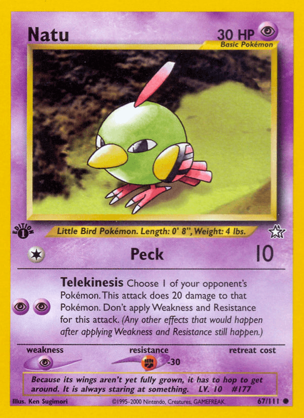 Natu (67/111) [Neo Genesis 1st Edition] (Online Only)
