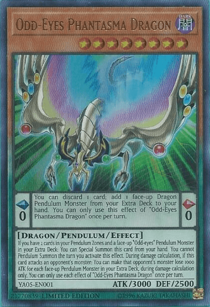 Odd-Eyes Phantasma Dragon [YA05-EN001] Ultra Rare (ONLINE ORDER ONLY)