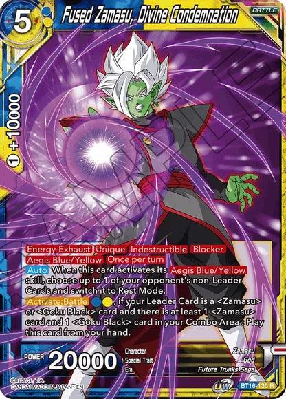 Fused Zamasu, Divine Condemnation (BT16-130) [Realm of the Gods] (ONLINE ORDER ONLY)