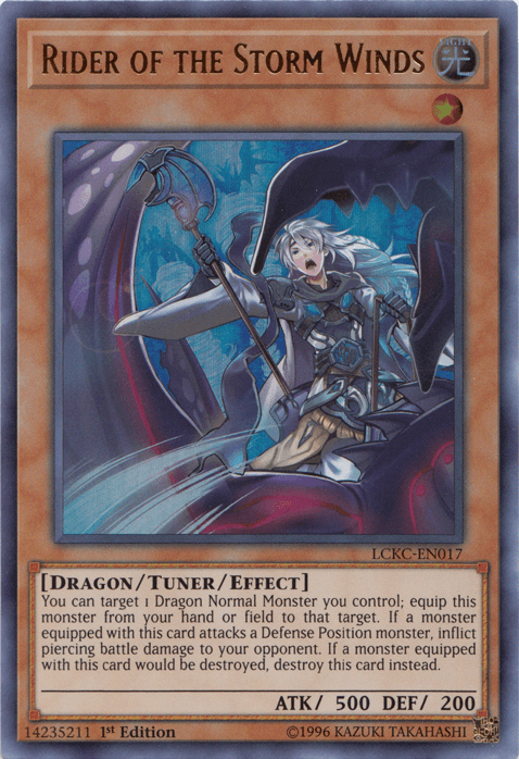 Rider of the Storm Winds [LCKC-EN017] Ultra Rare (ONLINE ORDER ONLY)