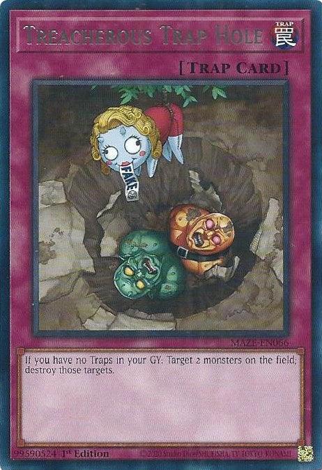 Treacherous Trap Hole [MAZE-EN066] Rare (ONLINE ORDER ONLY)