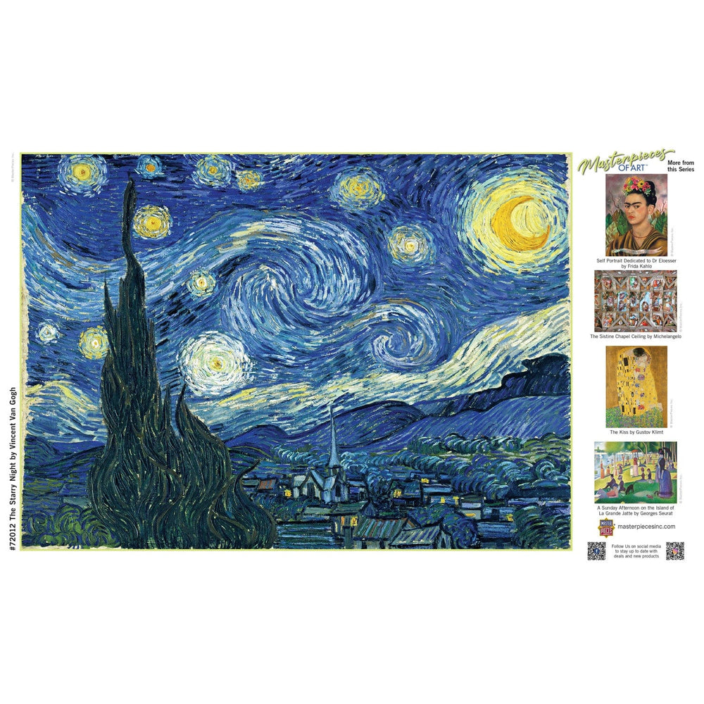 MasterPieces of Art - The Starry Night 1000 Piece Jigsaw Puzzle (ONLINE ORDER ONLY)