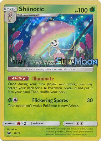 Shiinotic (SM10) (Staff Prerelease Promo) [Sun & Moon: Black Star Promos] (Online Only)