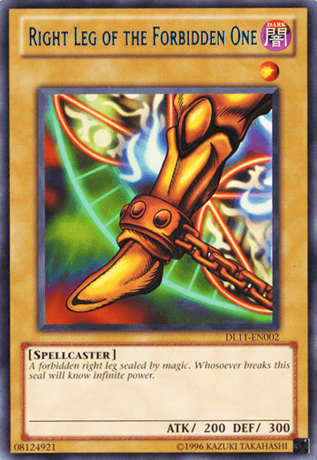Right Leg of the Forbidden One (Blue) [DL11-EN002] Rare (ONLINE ORDER ONLY)