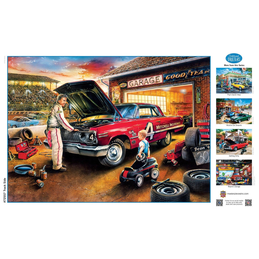 Childhood Dreams - Track Side 1000 Piece Jigsaw Puzzle (ONLINE ORDER ONLY)