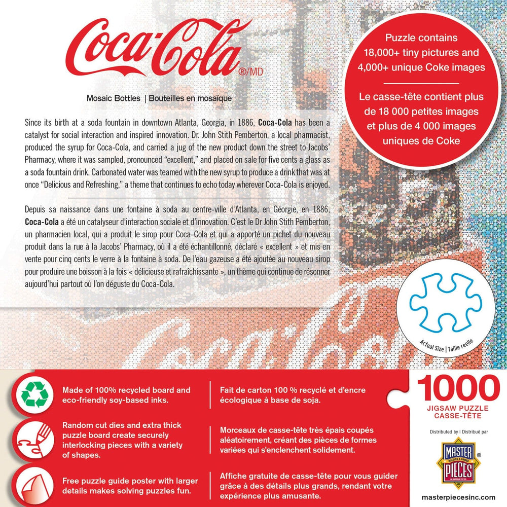 Coca-Cola - Photomosaic Bottles 1000 Piece Jigsaw Puzzle (ONLINE ORDER ONLY)
