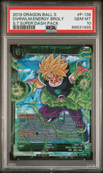 2019 DRAGON BALL SUPER OVRWLM.ENERGY BROLY #P-136 - PSA 10 (Online Order Only)