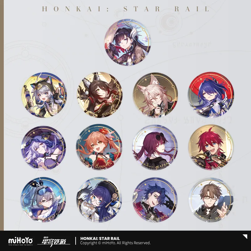 The Nihility Character Warp Artwork Tinplate Badge (ONLINE ORDER ONLY)