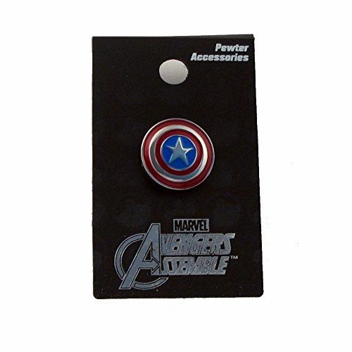 Captain America Shield Marvel Avengers Pewter Pin (Online Order Only)