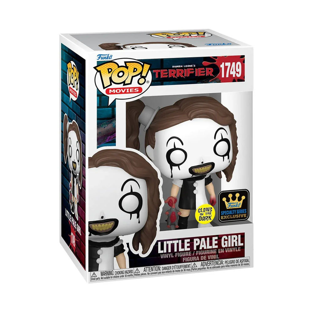 Terrifier Little Pale Girl Glow-in-the-Dark Funko Pop! Vinyl Figure #1749 - Specialty Series (Online Order Only)