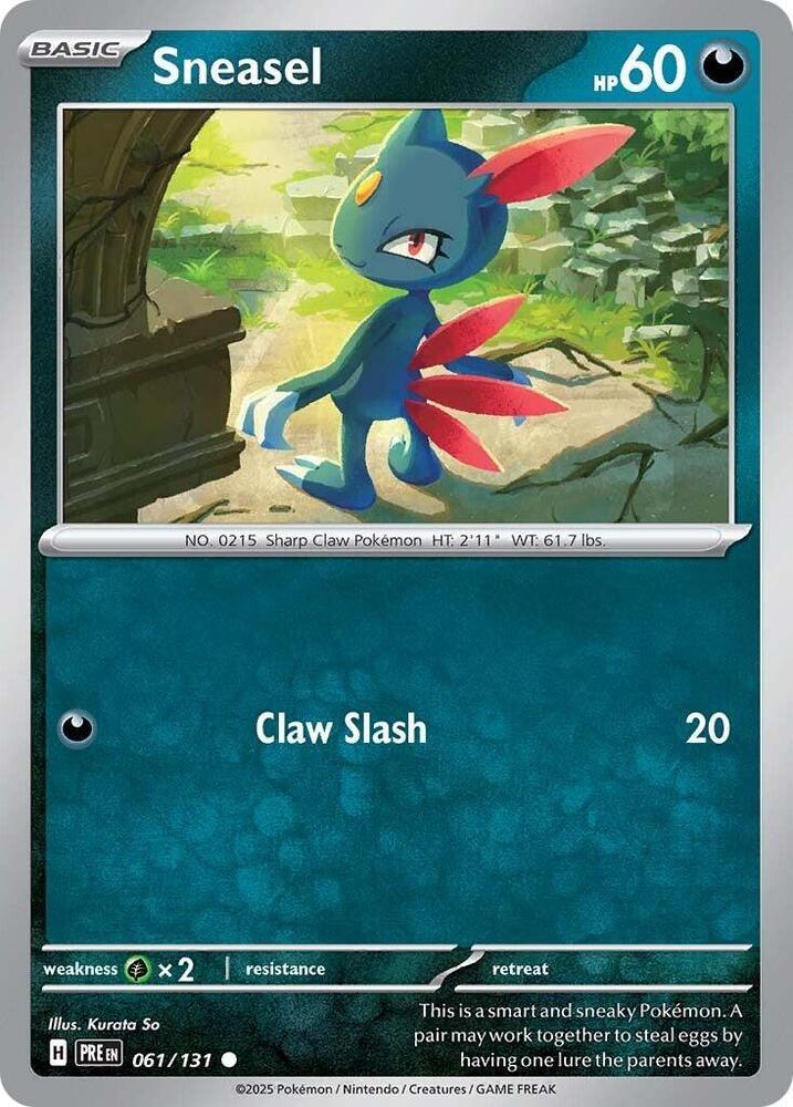 Sneasel (061/131) [Scarlet & Violet: Prismatic Evolutions] (Online Only)