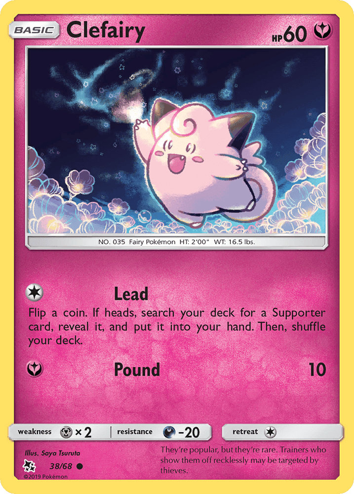 Clefairy (38/68) [Sun & Moon: Hidden Fates] (Online Only)